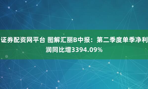 证券配资网平台 图解汇丽B中报:第二季度单季净利润同比增3394.09%